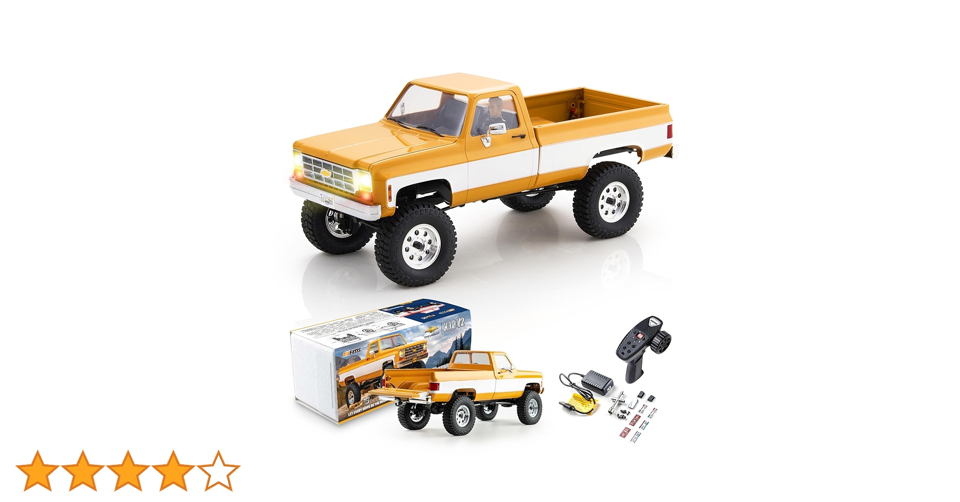 FMS シボレー K10 ピックアップトラック1/18 ラジコン レア Amazon.com: EAZYRC FMS 1/18 FCX18 Chevy K10 RC Crawler RTR